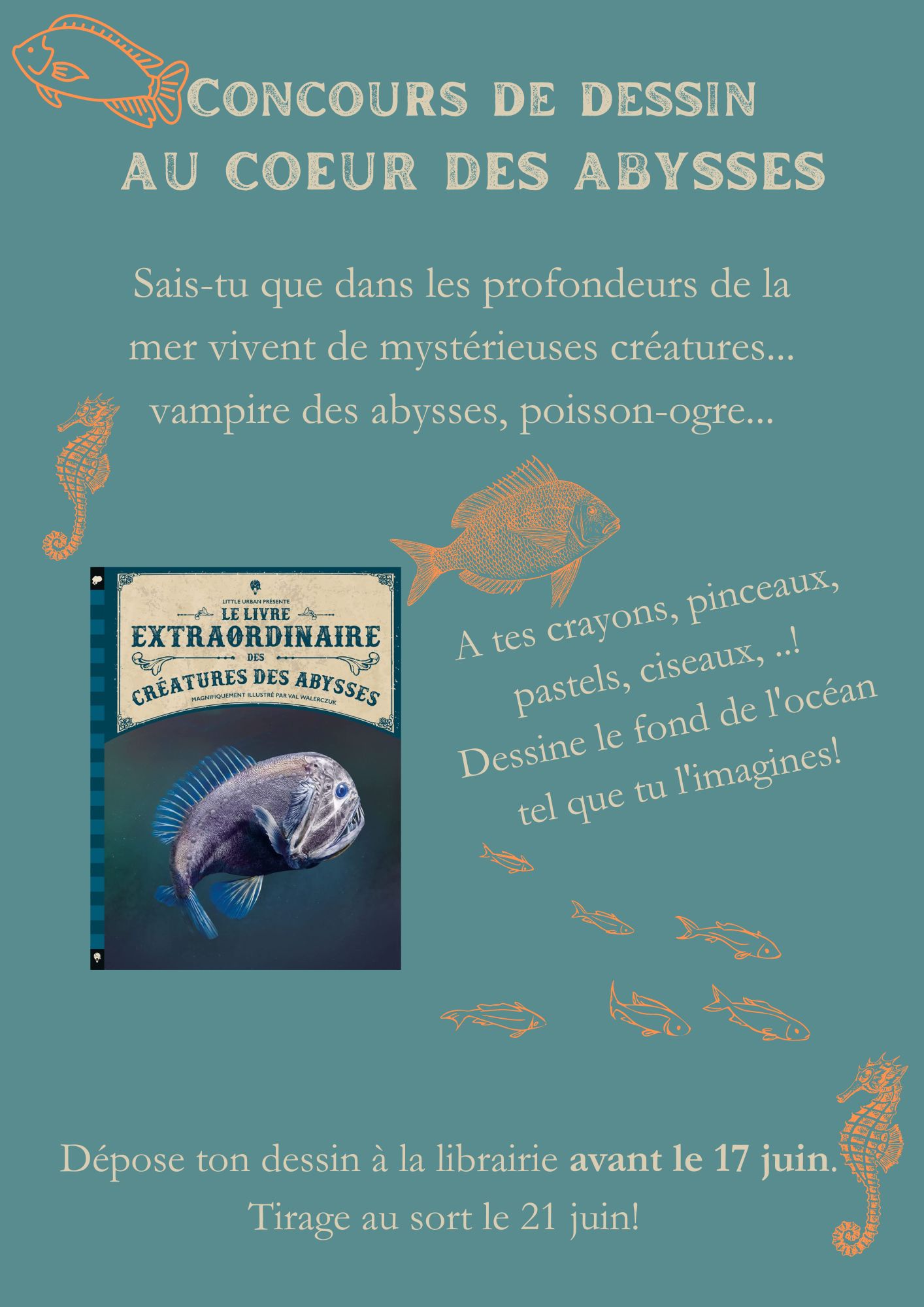 Concours de dessin au coeur des abysses